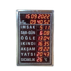 Eastar Krom Tuşlu Duvar Saati - 40x60 cm